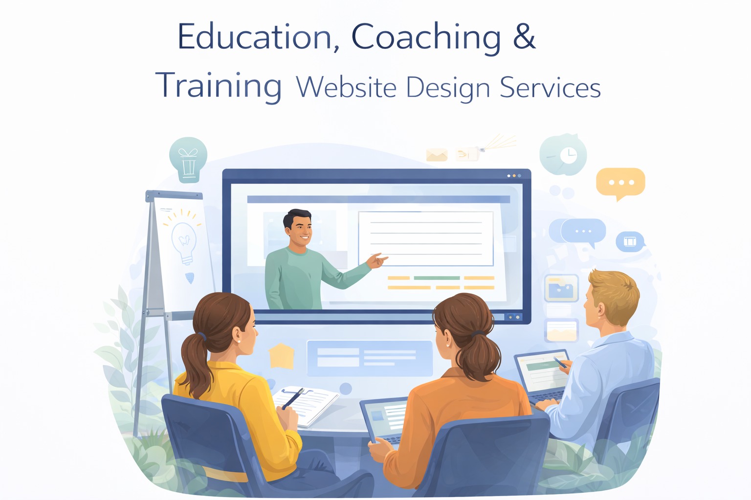 Website design for coaching institutes training centers and academies