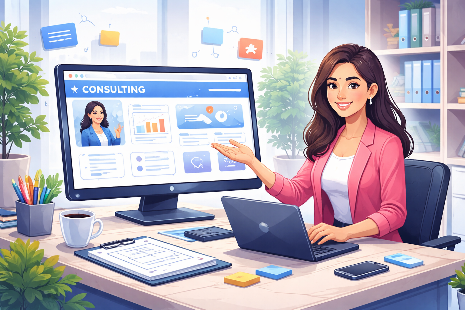 Consultant website design services for business professionals