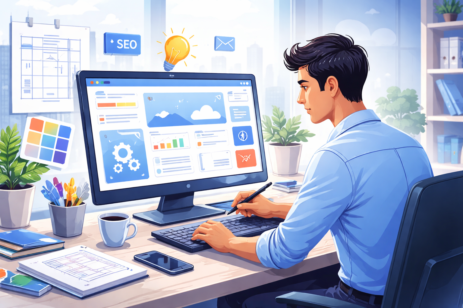 Professional eye clinic website design with appointment booking