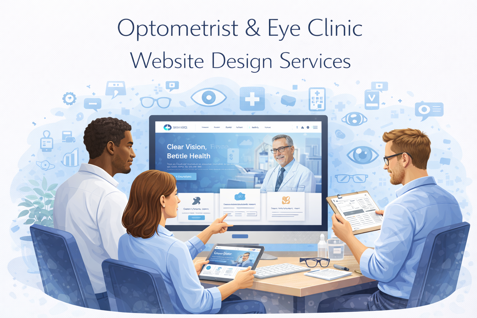 Optometrist and eye clinic website design services