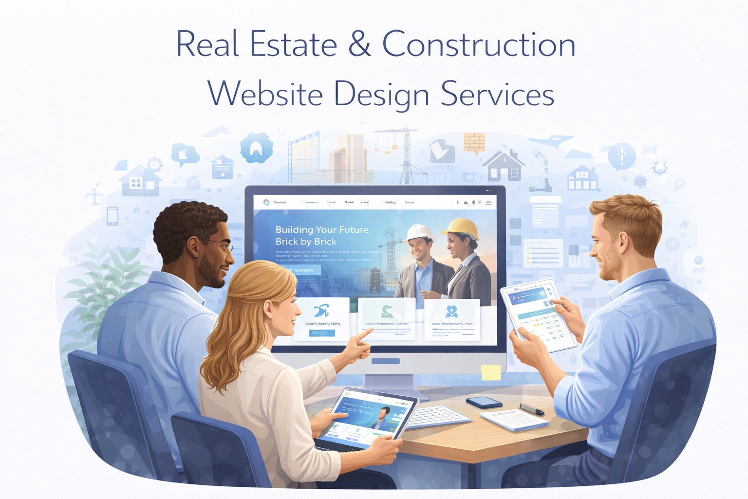 Real estate and construction website design services