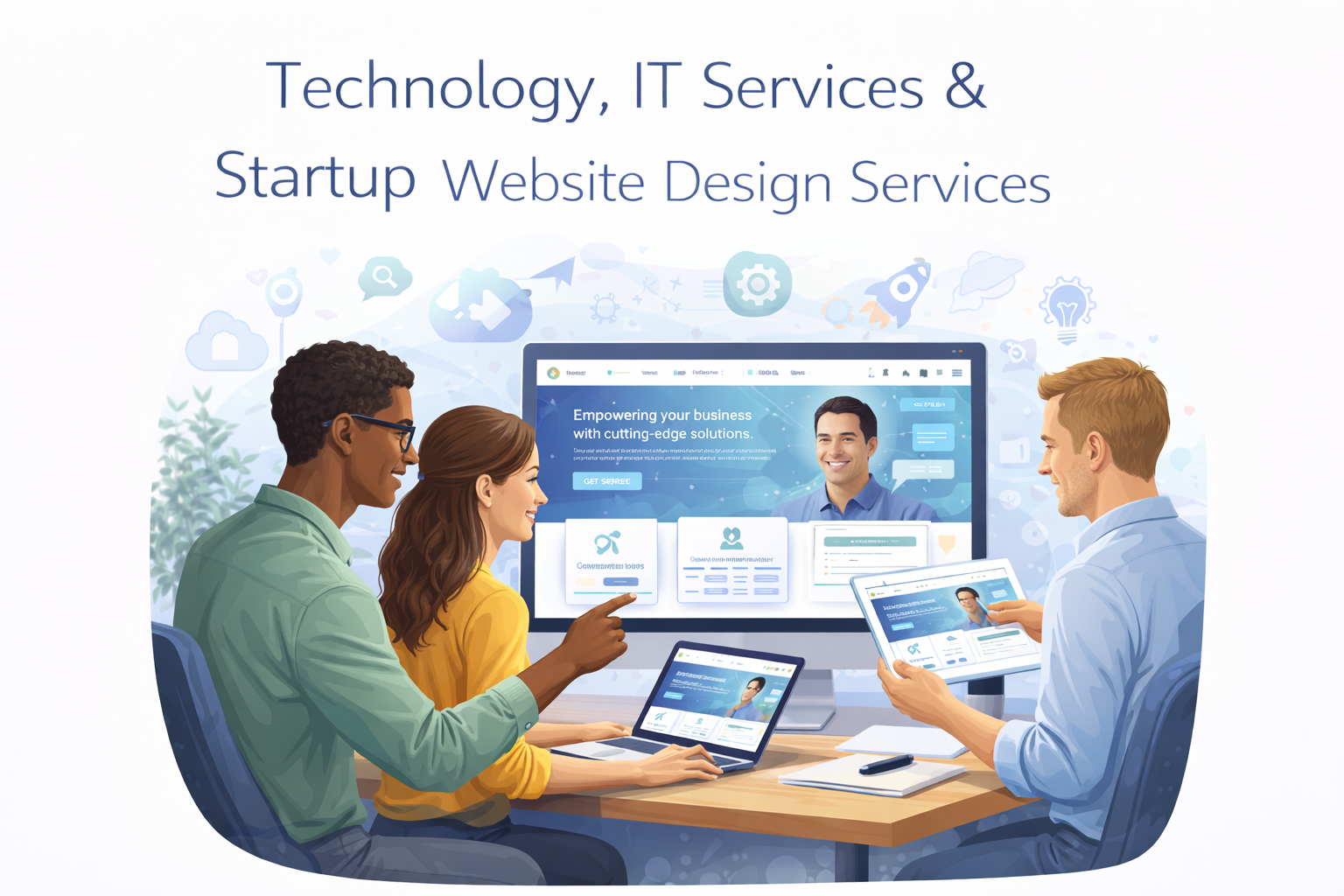 Technology IT and startup website design services