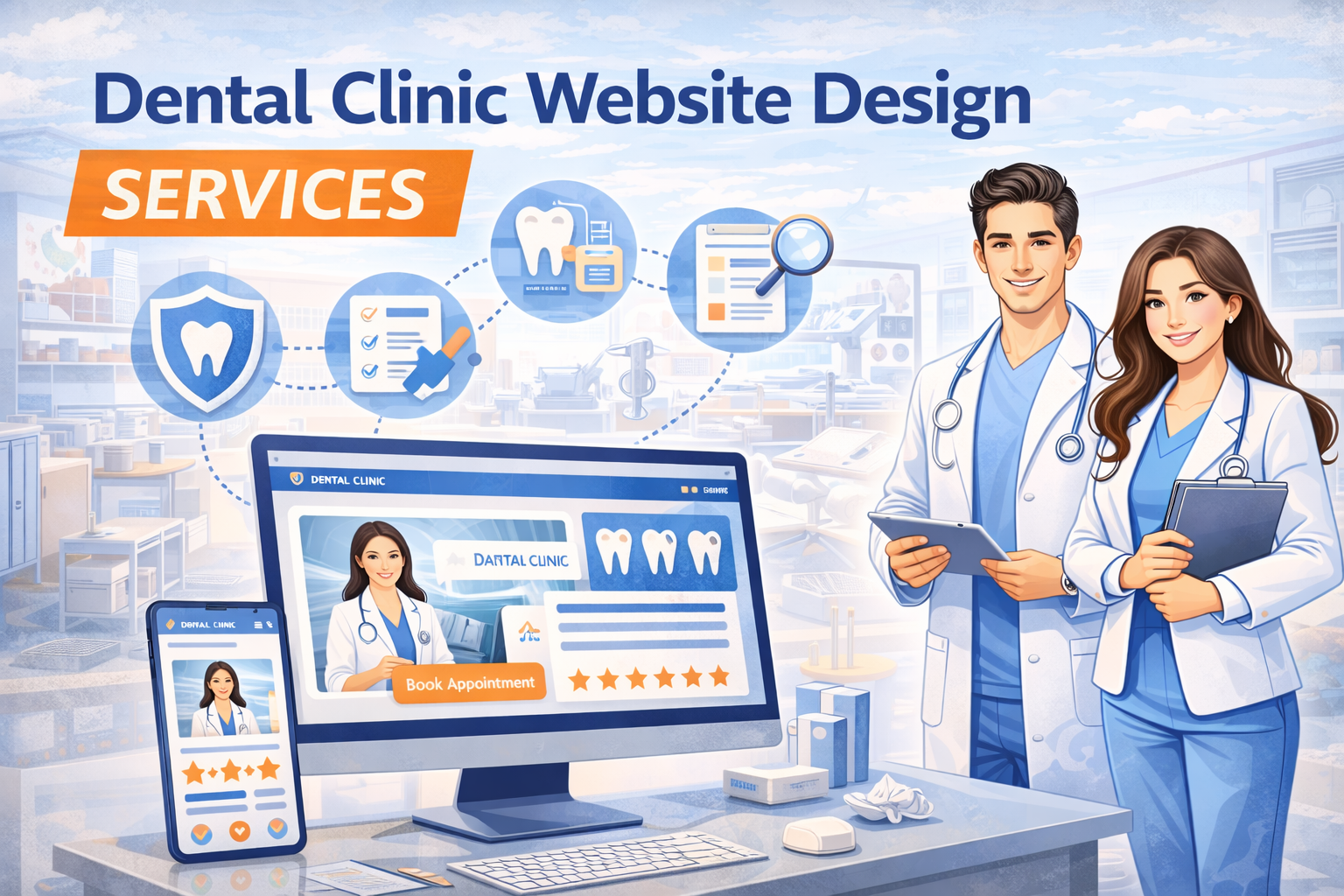 Dental clinic website design services