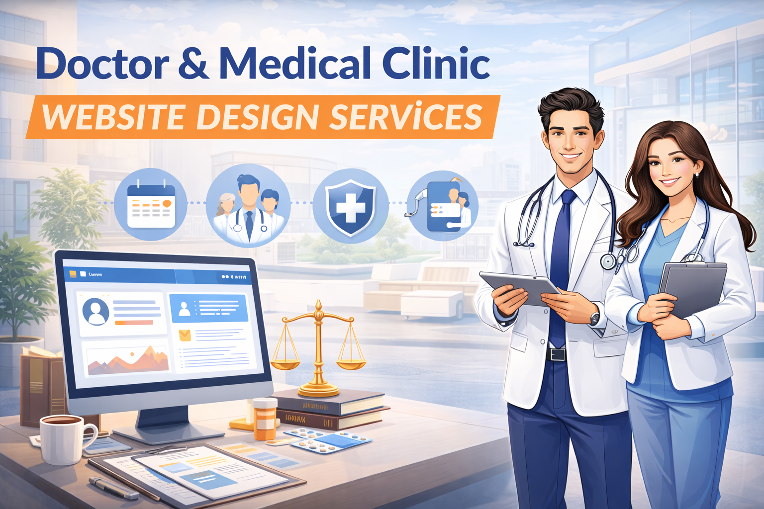 Doctor and medical clinic website design services