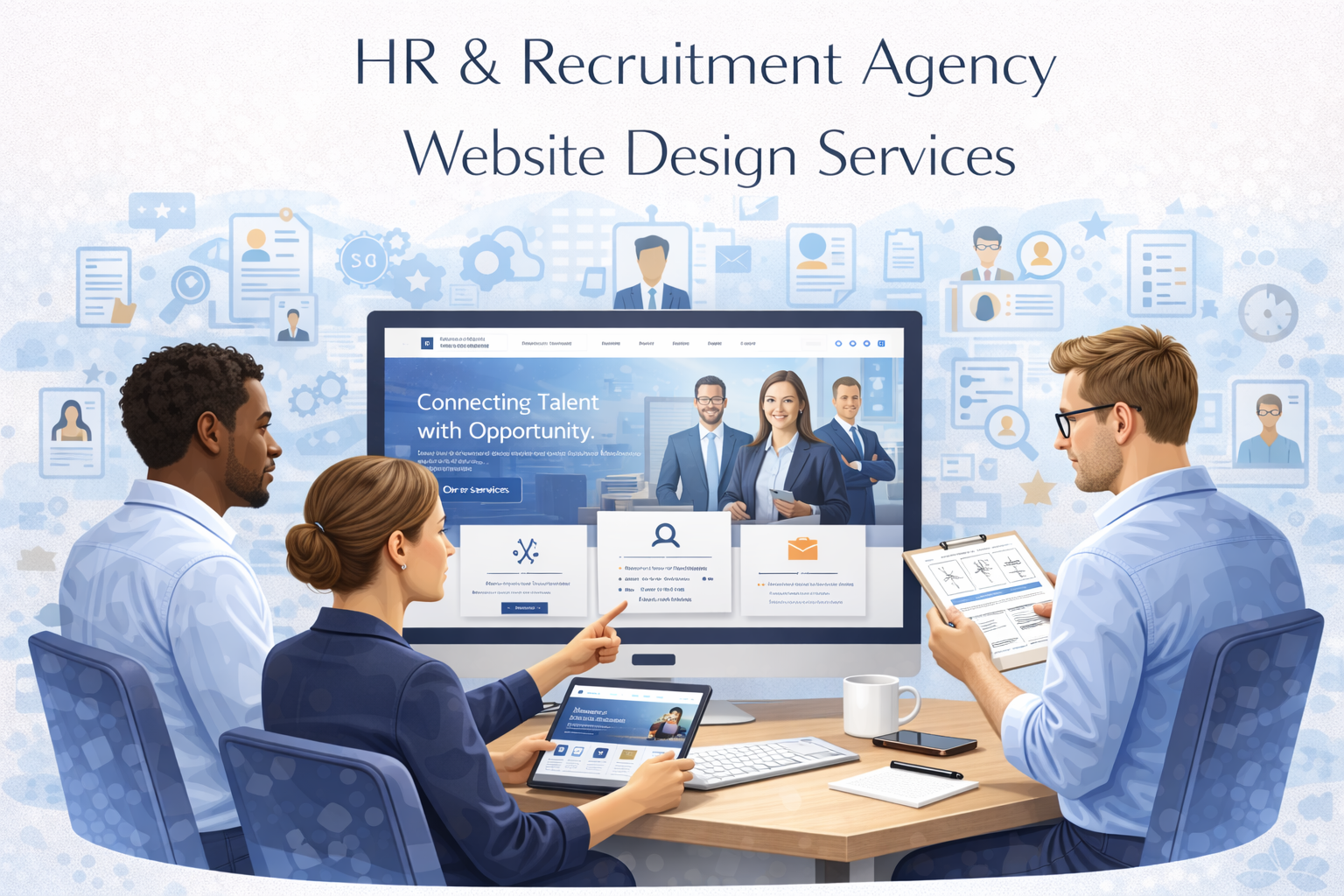 HR and recruitment agency website design services