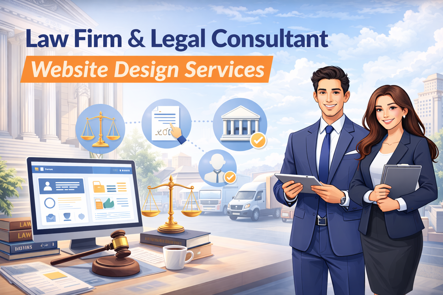 Law firm website design services for legal professionals