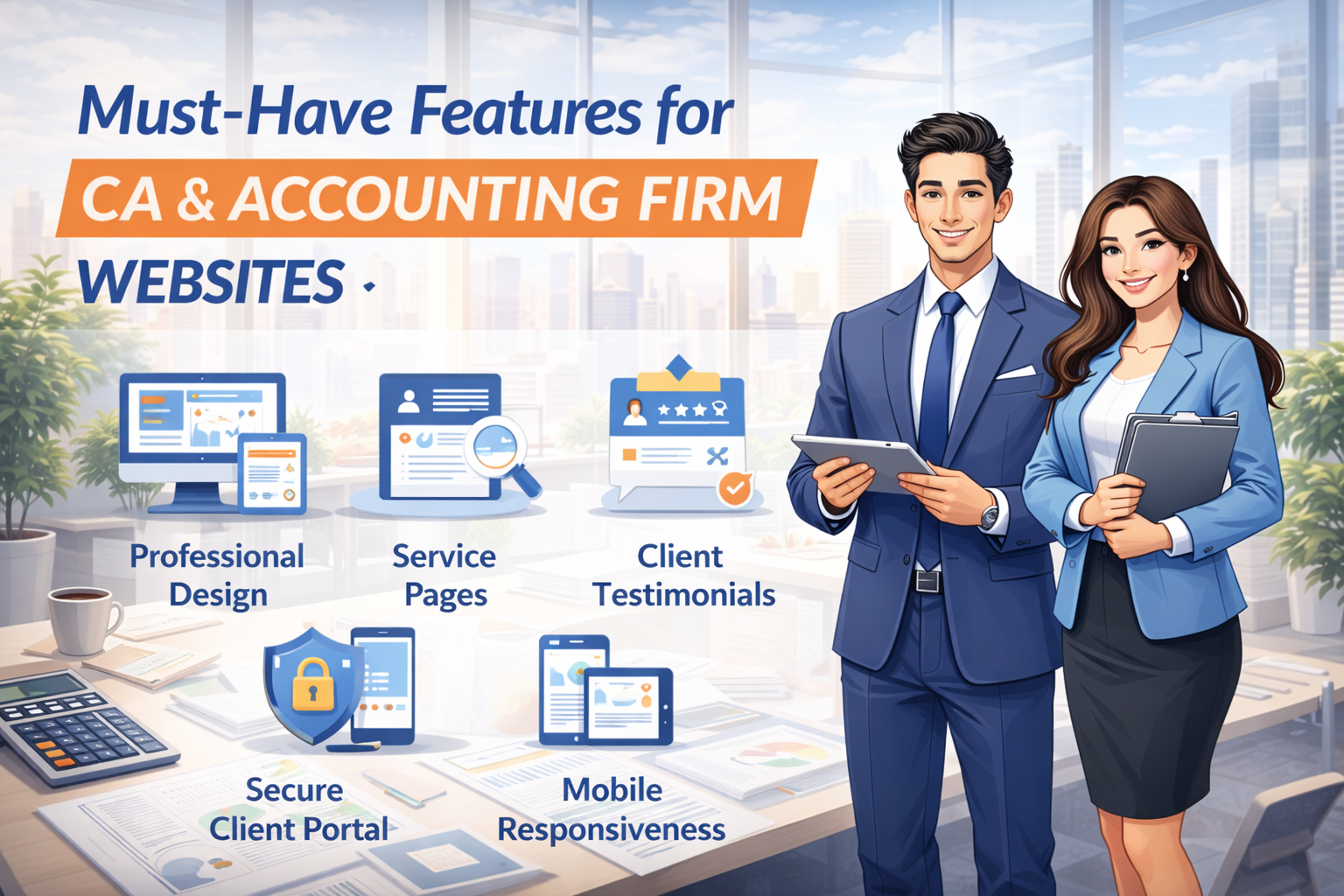 Professional website design for CA and accounting firms