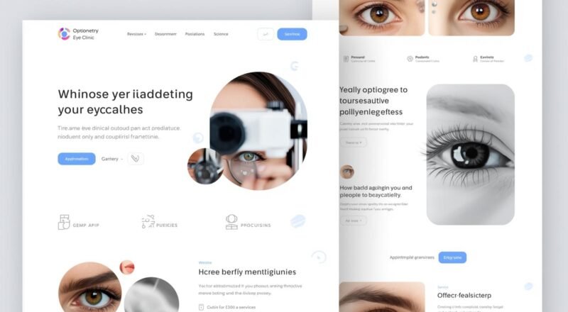Eye clinic website design