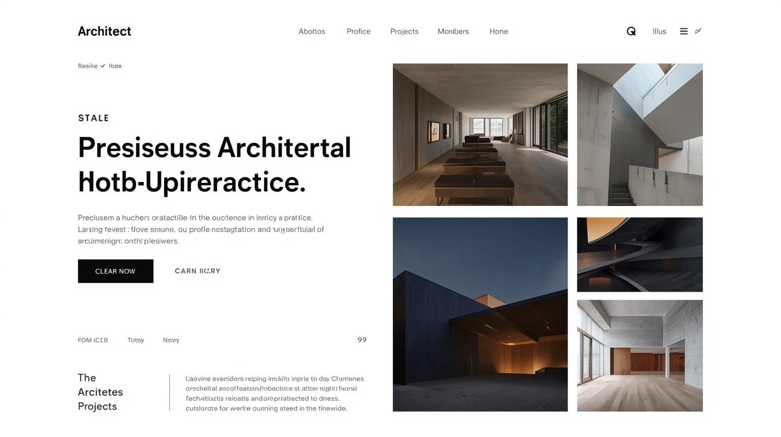 Architect website design services