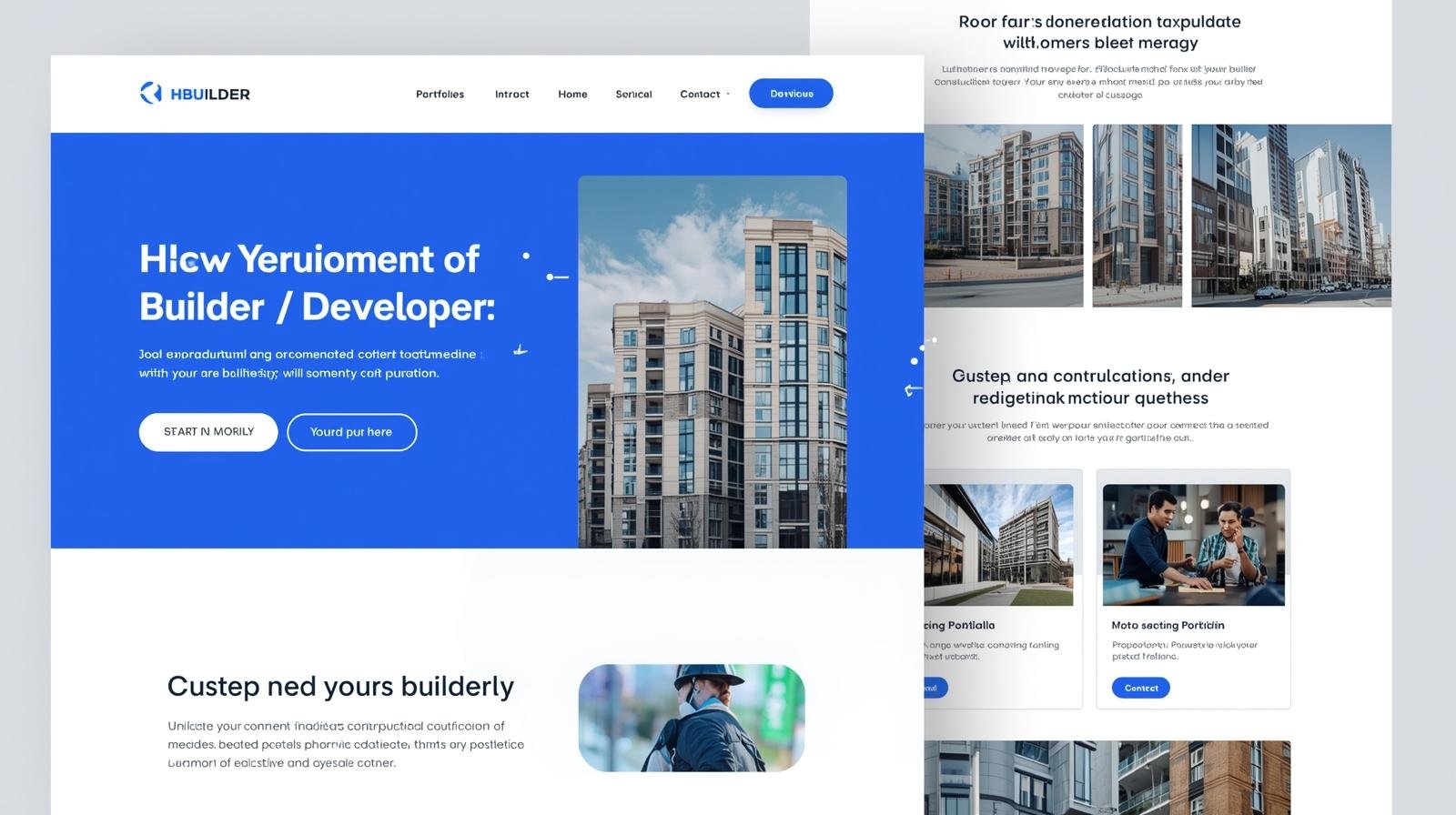 Builder and developer website design services