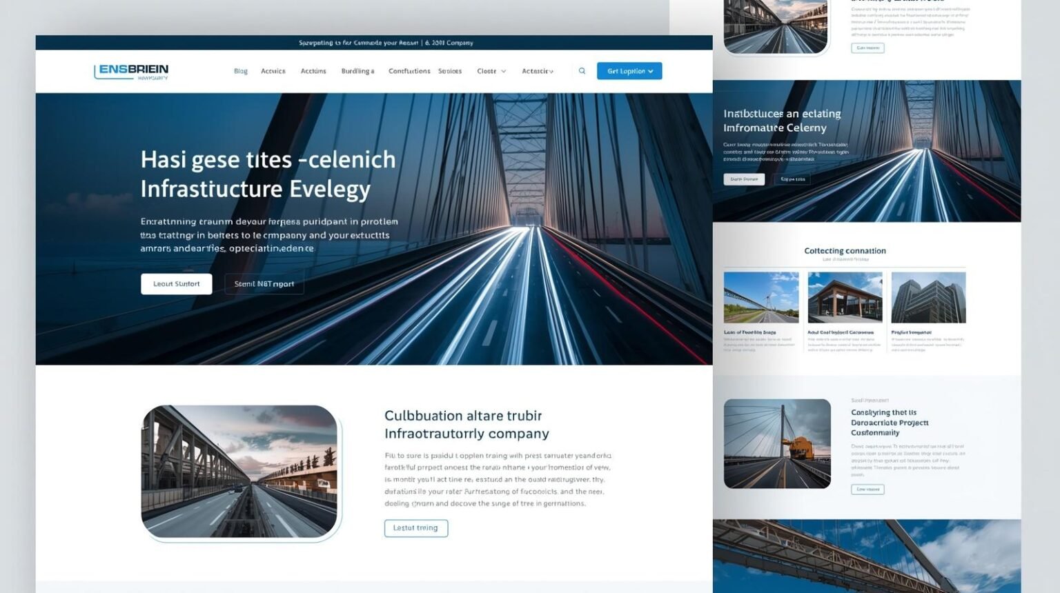 Infrastructure Company Website Design Services | Kanika