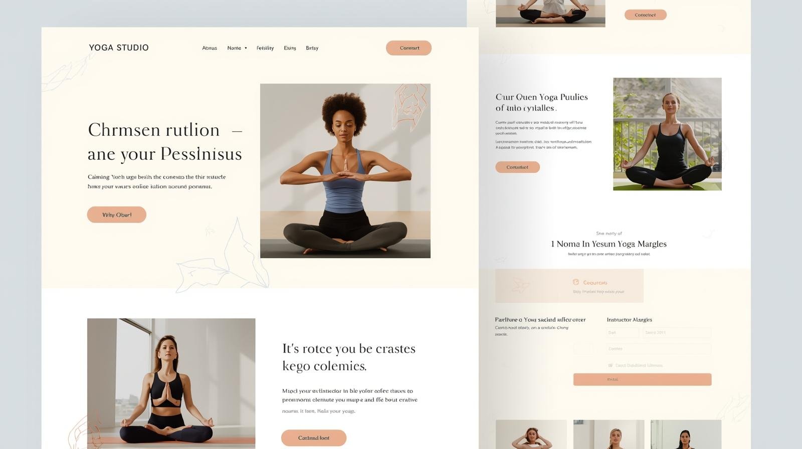 Yoga studio website design services