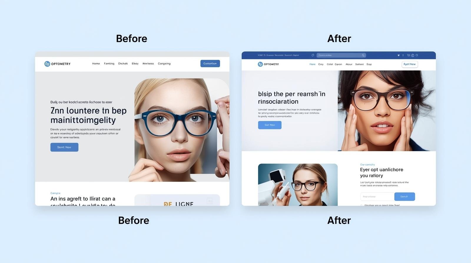 Optometry Website Redesign Strategy.