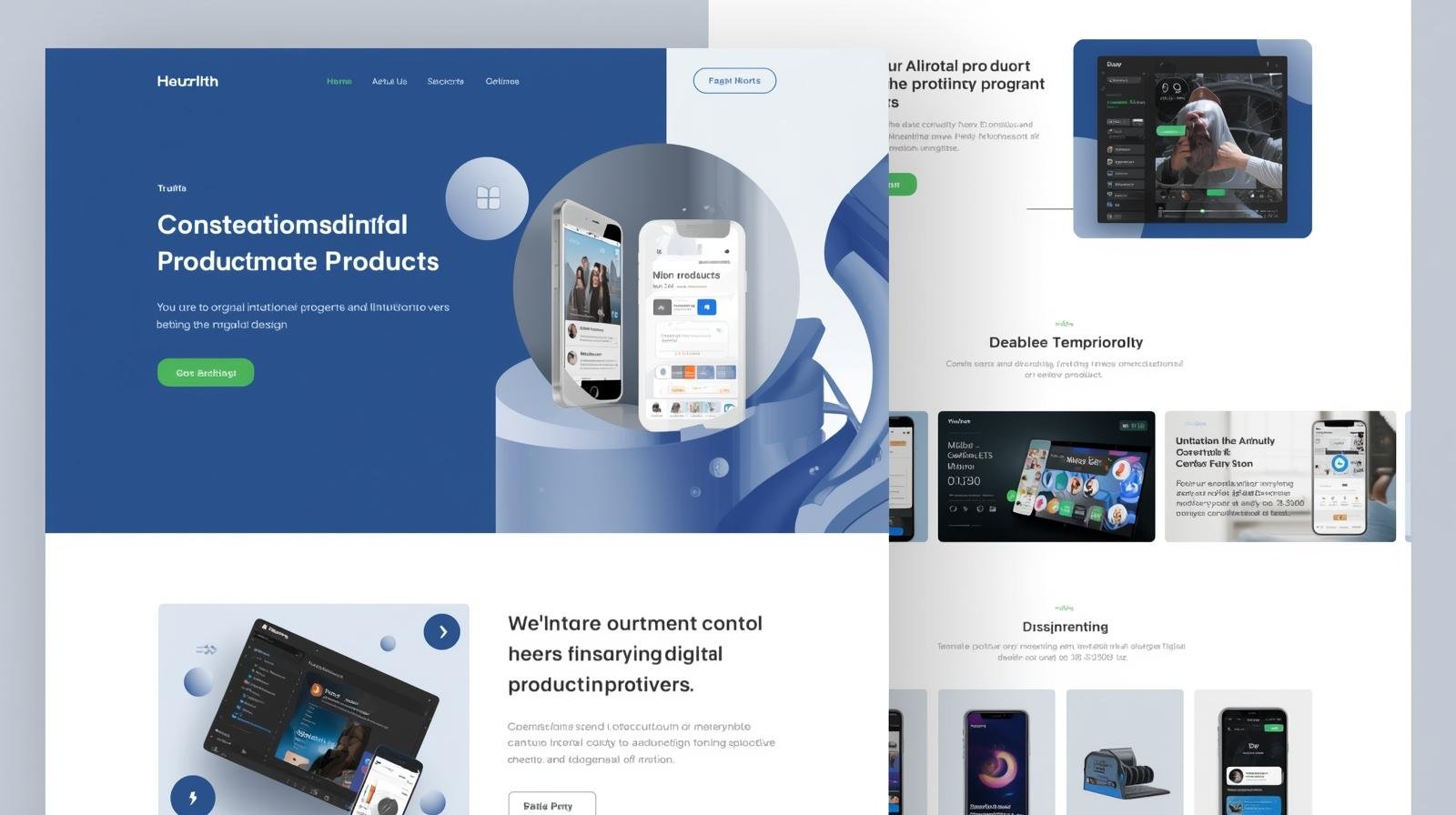 Digital products website design services