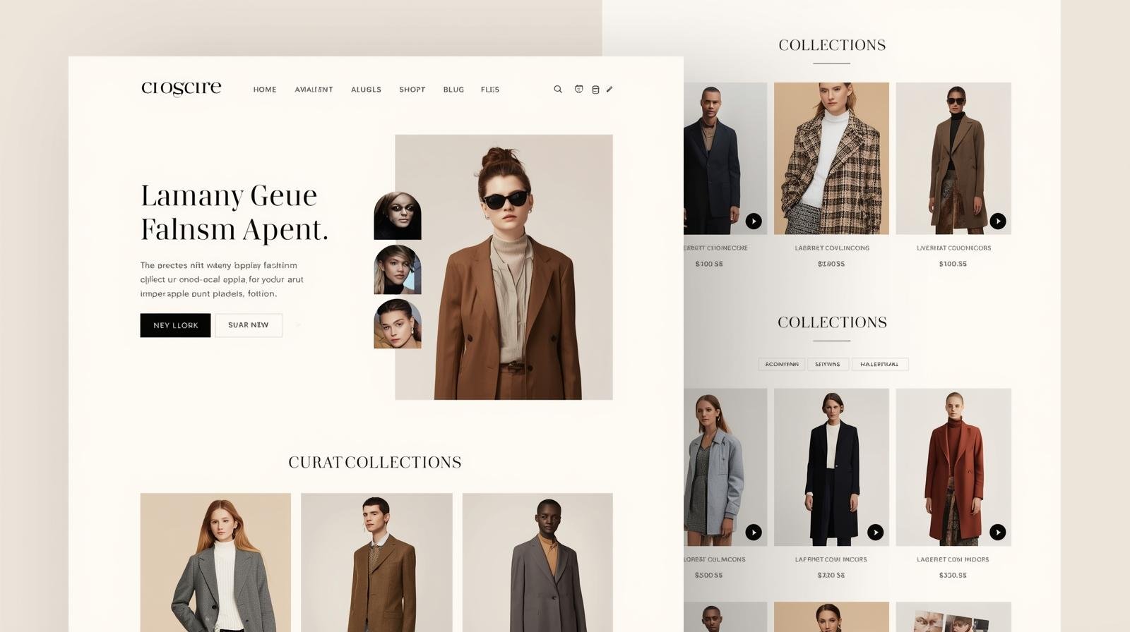 Fashion and apparel website design services
