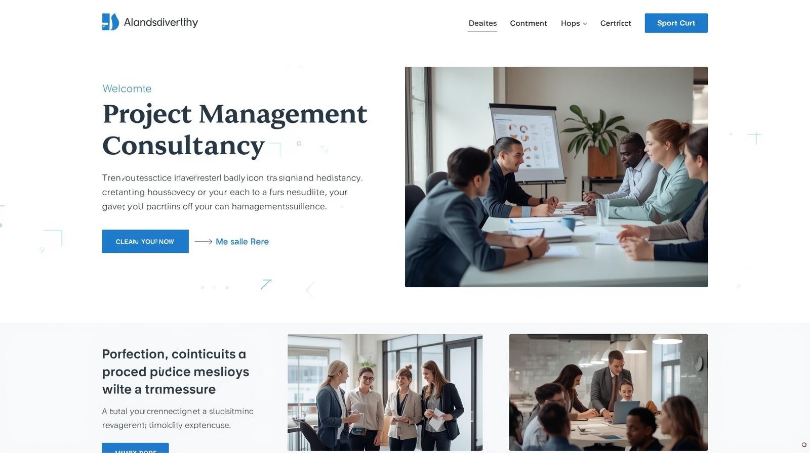 Project management consultant website design services