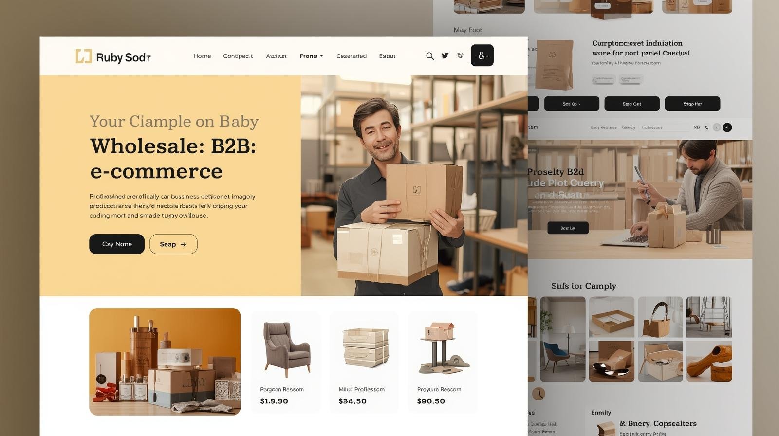 Wholesale and B2B e-commerce website design services