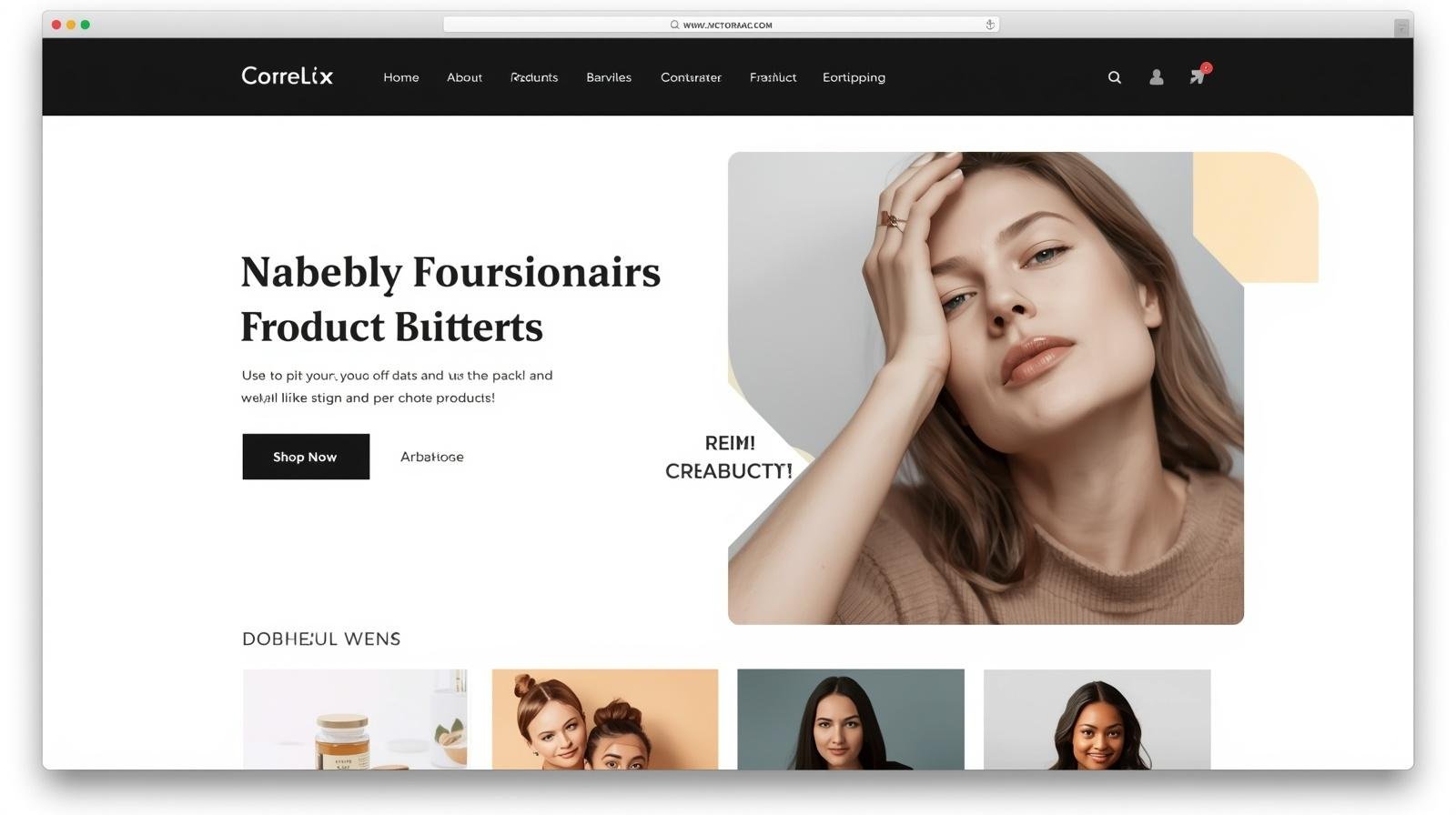 Ecommerce Homepage design