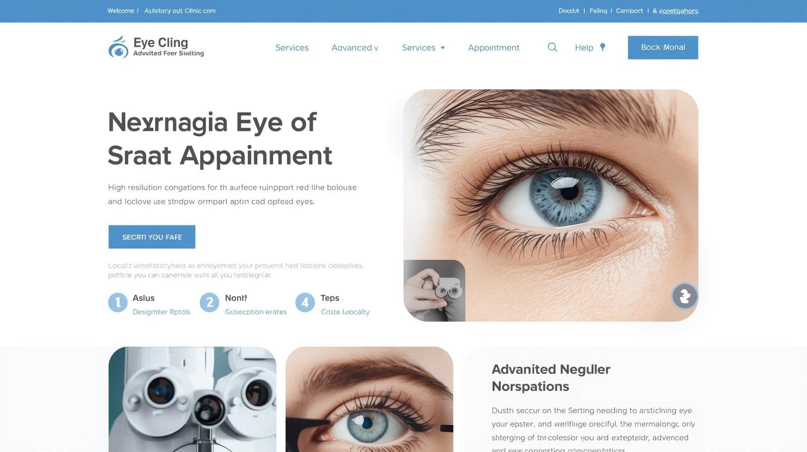 Eye Clinic Website design