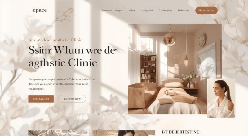 aesthetic clinic website design