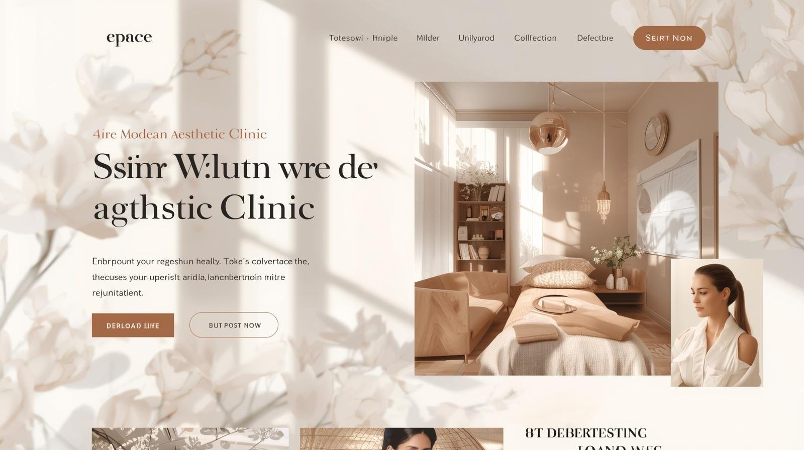 aesthetic clinic website design