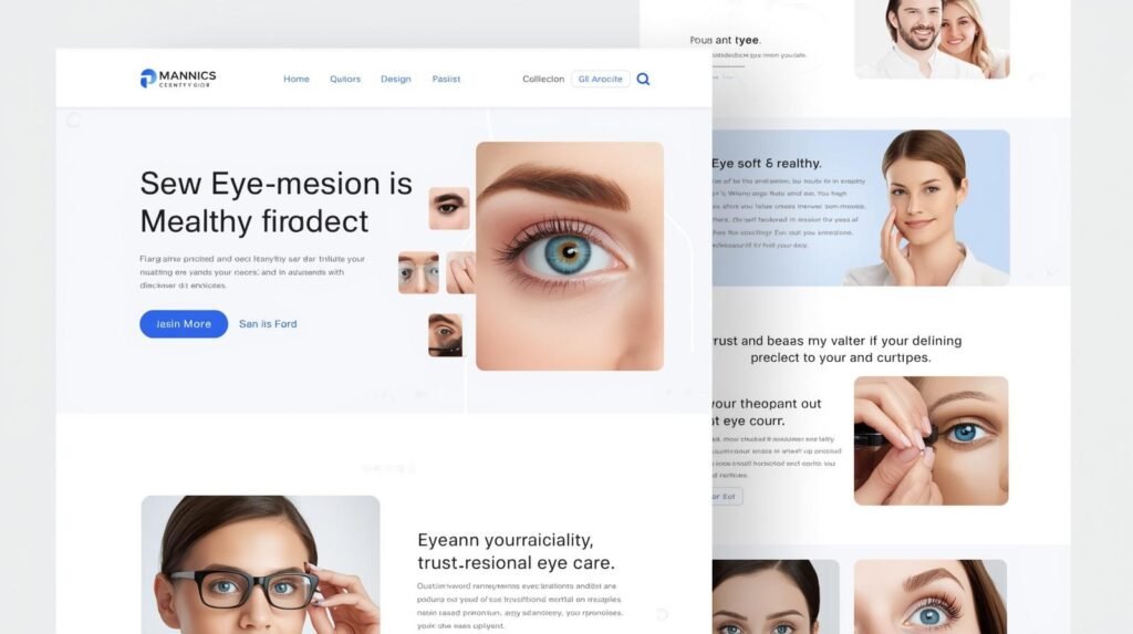 eye clinic website content strategy