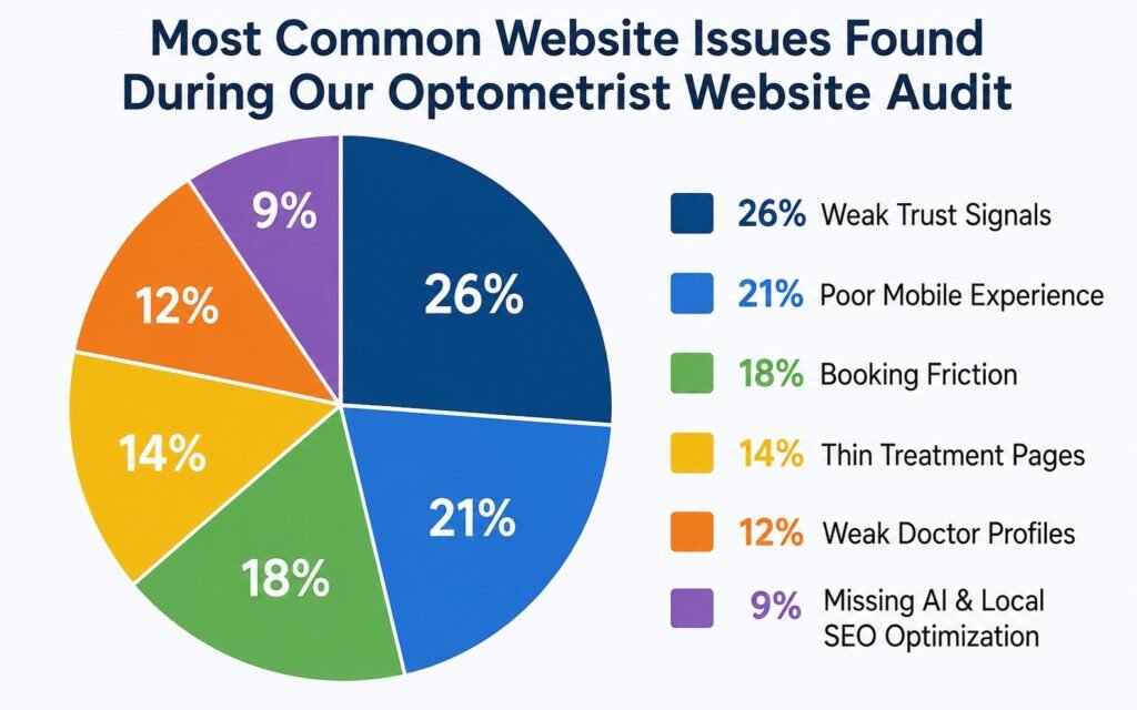 Most common website issues identified-infographic