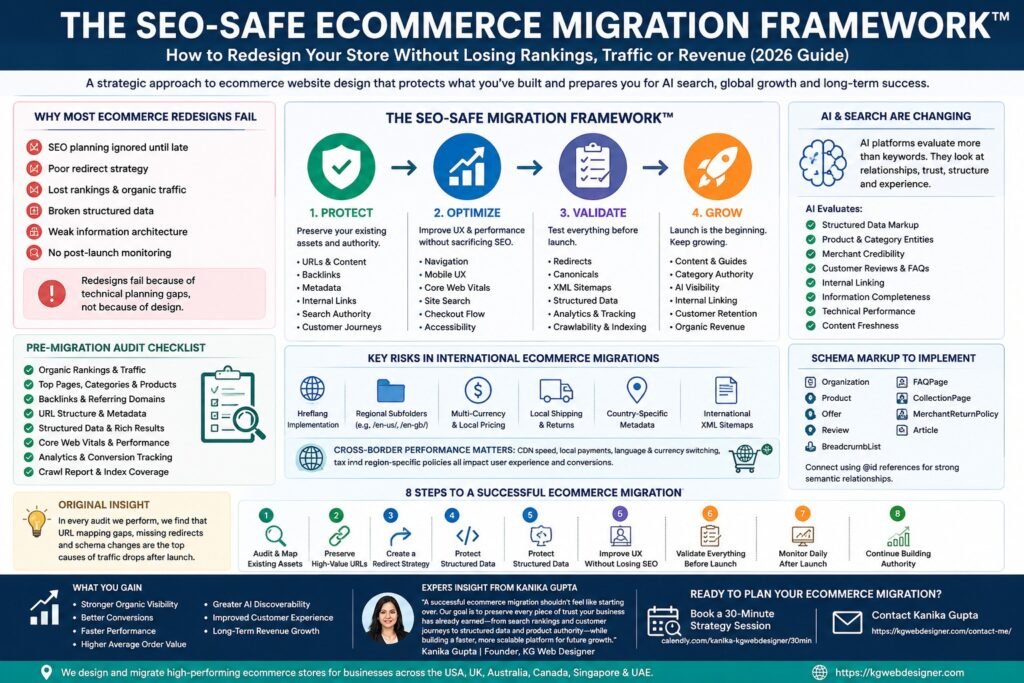 The SEO-safe Ecommerce Migration Framework-infographic