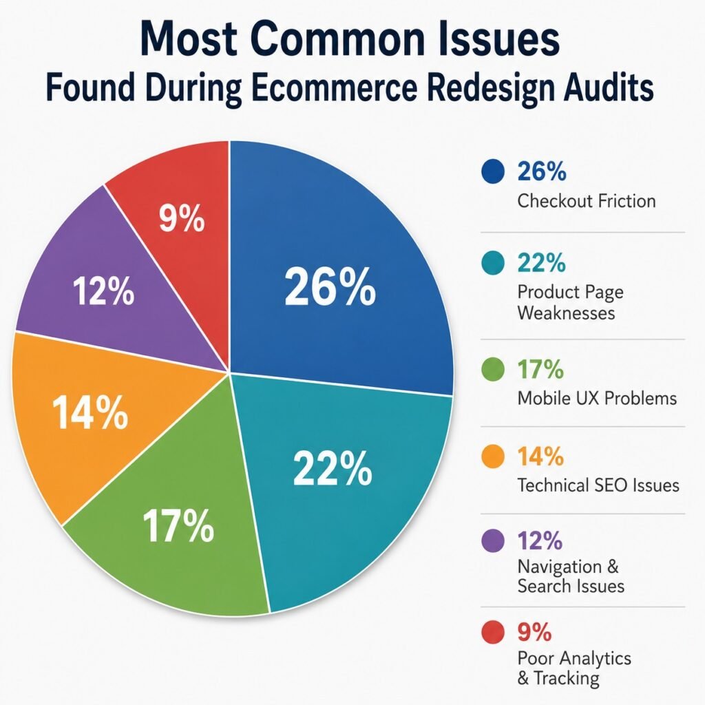 Ecommerce redesign audit-infographic