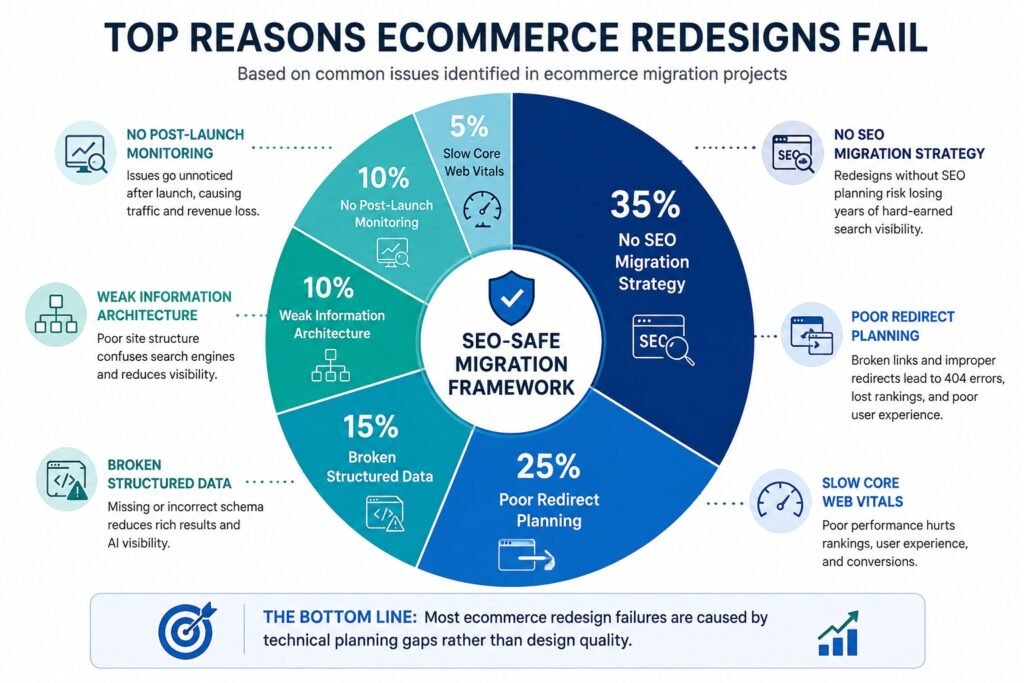 Top Reasons Ecommerce Redesigns Fail- infographic