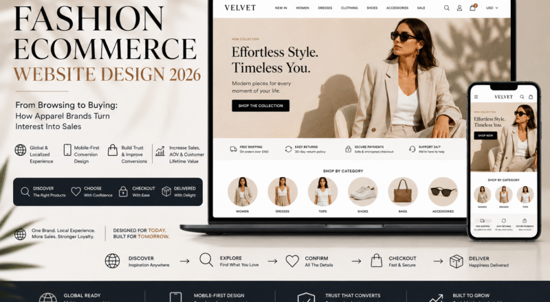 Fashion Ecommerce & Clothing Store Website Design How Apparel Brands Increase Online Sales in 2026