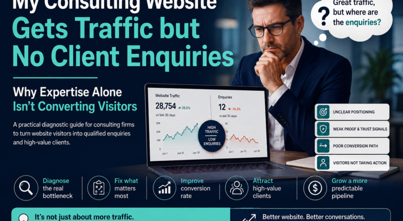 My Consulting Website Gets Traffic but No Client Enquiries - Why Expertise Alone Isn’t Converting Visitors