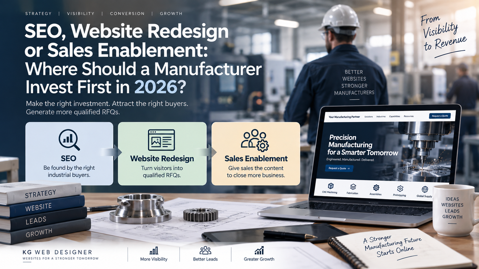 SEO, Website Redesign or Sales Enablement Where Should a Manufacturer Invest First