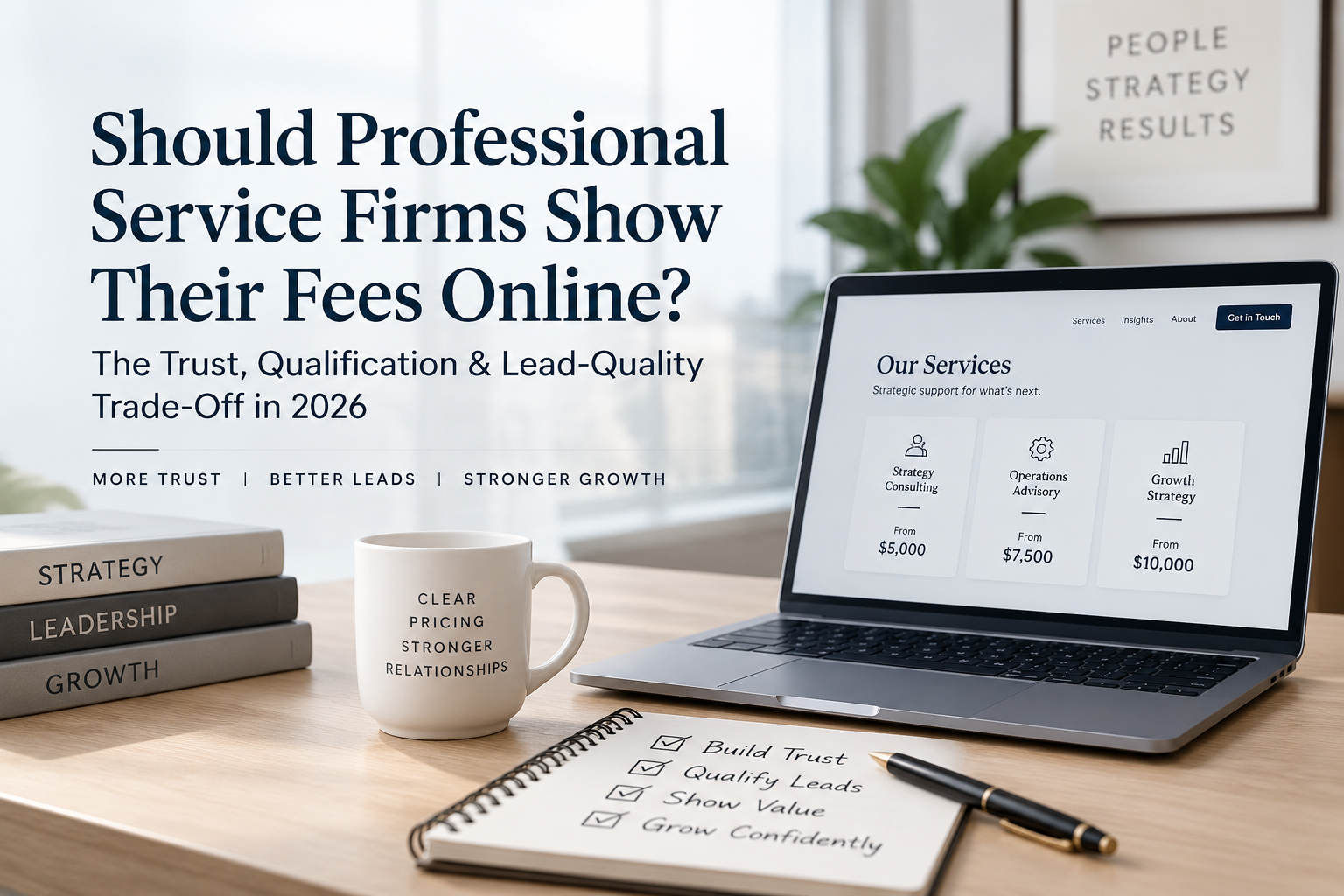 Should Professional Service Firms Show Their Fees Online The Trust, Qualification & Lead-Quality Trade-Off